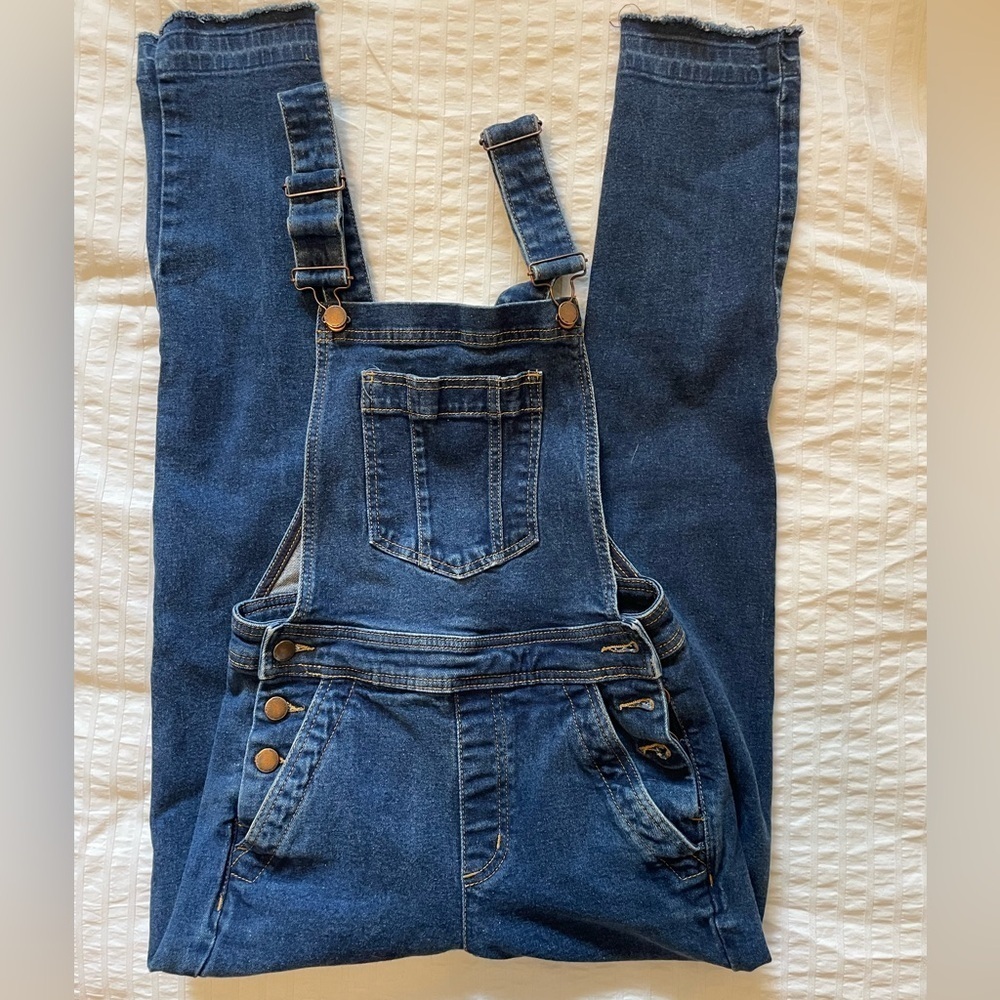 BODEN-Womens Blue Denim Bib Overalls USA Size 2
